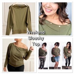 Stella & Dot Weekend Slouchy Top size SMALL brand New never opened